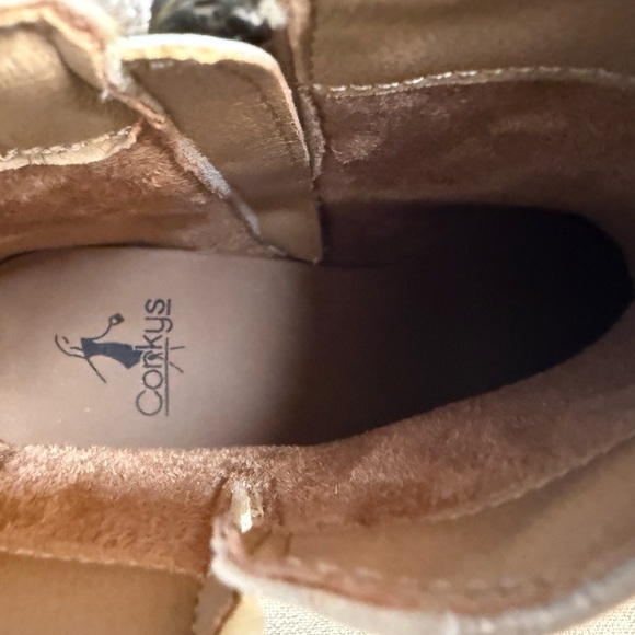 Corkys Metallic Cream Ankle Booties - Picture 4 of 12